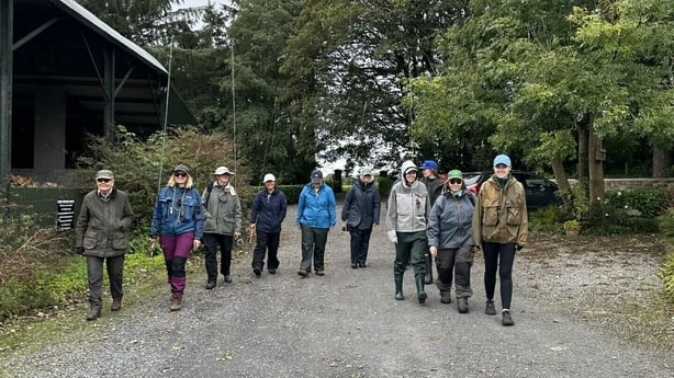 A group in Laois who were learning to flyfish