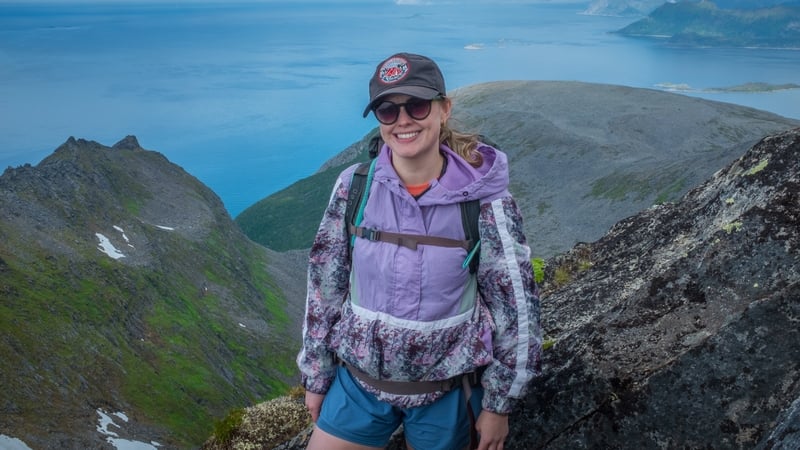 Anna Cullen spent two weeks hiking, camping and kayaking around Norway during the 'midnight sun'