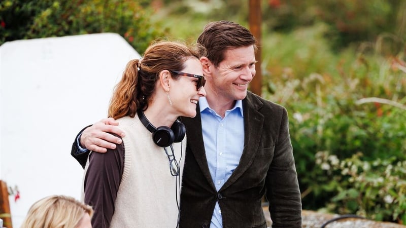 Director Vicky Wight and Alan Leech on the set of The Body Is Water