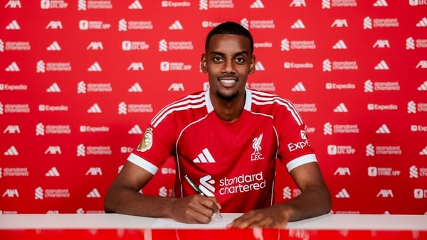 KIRKBY, ENGLAND - SEPTEMBER 01: Alexander Isak signs for Liverpool FC at AXA Training Centre on September 01, 2025 in Kirkby, England. (Photo by Nikki Dyer - LFC/Liverpool FC via Getty Images)