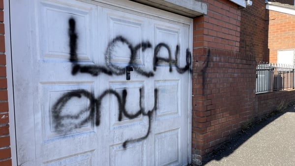 Graffiti on a house in Belfast