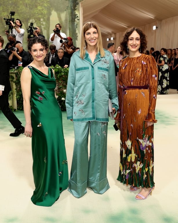 NEW YORK, NEW YORK - MAY 06: (L-R) Chloe Malle, Virginia Smith and Nicole Phelps attend The 2024 Met Gala Celebrating "Sleeping Beauties: Reawakening Fashion" at The Metropolitan Museum of Art on May 06, 2024 in New York City. (Photo by Dimitrios Kambouris/Getty Images for The Met Museum/Vogue)