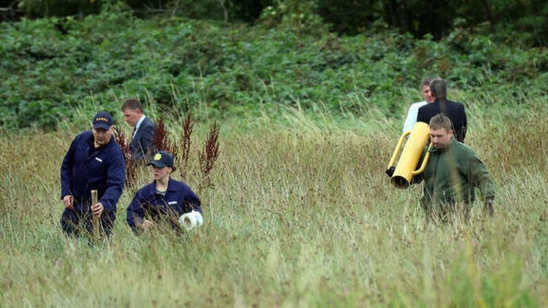 The search for a missing boy involves excavation of open land outside the village of Donabate (Pic: RollingNews.ie)