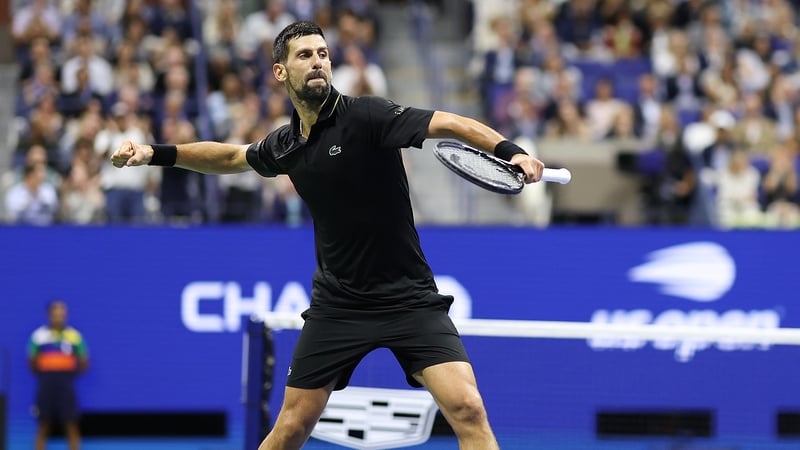 Novak Djokovic has reached a record-equalling 14th semi-final at the US Open