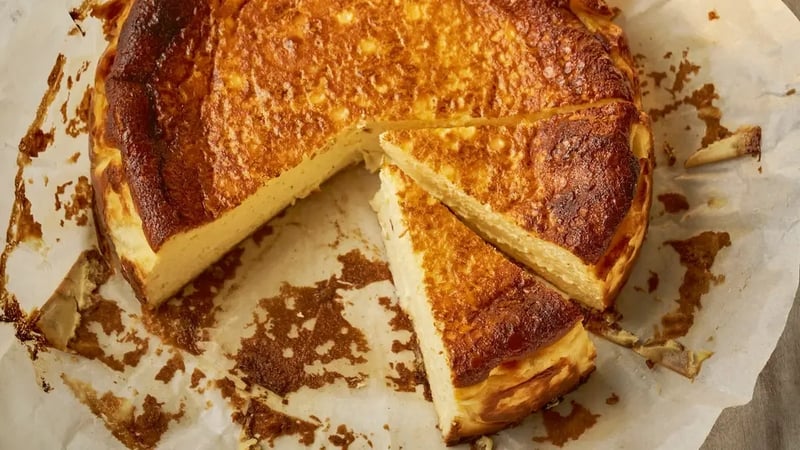Raymond Blanc's Basque-style cheesecake (Chris Terry/PA)