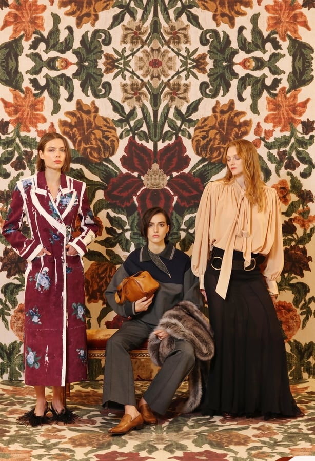 Karyna Manzhai wears Erdem Abi Sex wears Miu Miu - Aine O Gorman wears Chloe