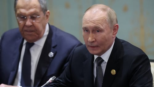 Speaking in China, Russian President Vladimir Putin said his troops were 'advancing on all fronts' in Ukraine