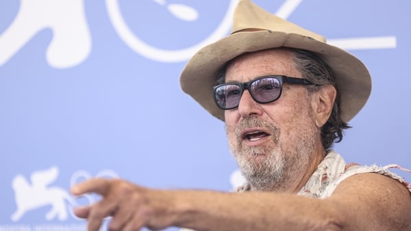 Julian Schnabel attends the In the Hand of Dante photocall during the 82nd Venice International Film Festival on 3 September, 2025