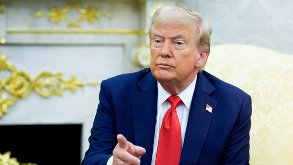 Donald Trump seen in the oval office