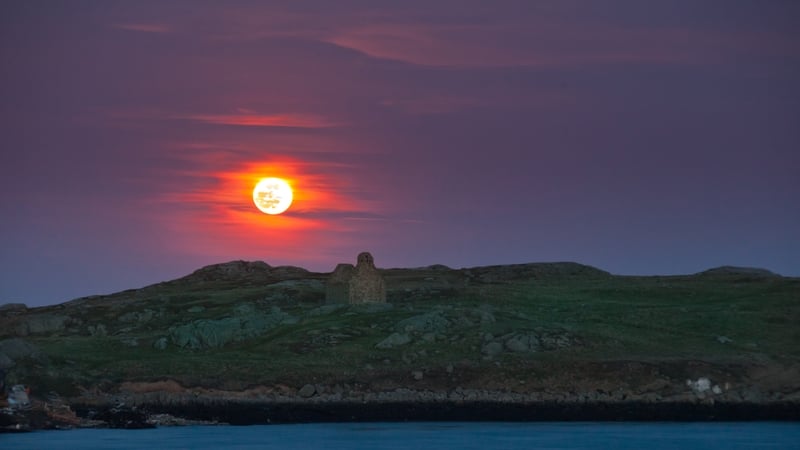 A blood moon over Dalkey. Photo: Getty Images