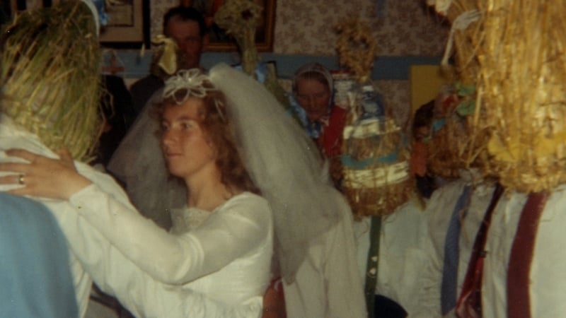 Strawboys at an Irish wedding. Photo: National Folklore Collection, UCD