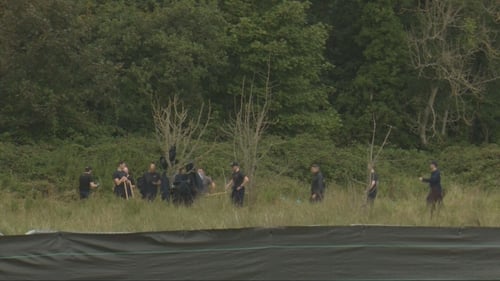 The search involves excavation of open land outside the village of Donabate