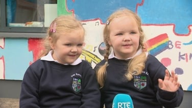 Excitement as four sets of twins join Leitrim school