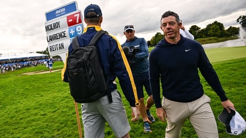 Rory McIlroy after finishing his round