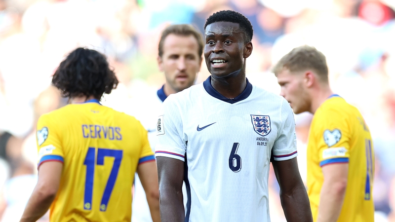 England defender Marc Guehi reacts during the 2-0 win over Andorra