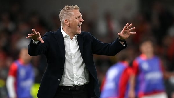 6 September 2025; Republic of Ireland head coach Heimir Hallgrimsson during the FIFA World Cup 2026 Group F qualifying match between Republic of Ireland and Hungary at the Aviva Stadium in Dublin. Photo by Stephen McCarthy/Sportsfile