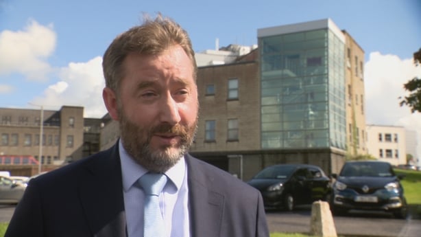 President of the Irish Society of Medical Oncology Dr Michael McCarthy speaking to RTÉ News
