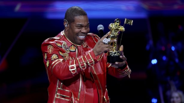 Busta Rhymes onstage during the 2025 MTV Video Music Awards