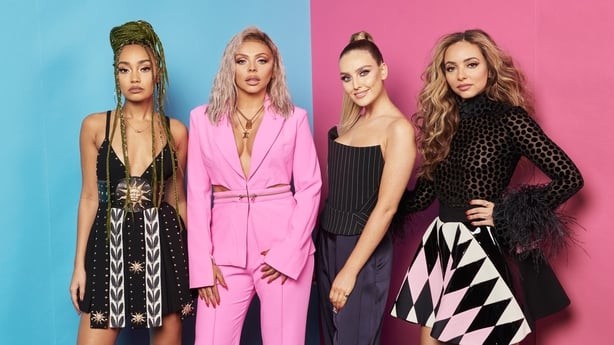 Little Mix, left to right Leigh-Anne Pinnock, Jesy Nelson, Perrie Edwards and Jade Thirlwall, pose for a photo 