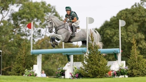 Austin O'Connor on Colorado Blue produced his best ever five-star dressage test on Friday to secure a runner-up position overall