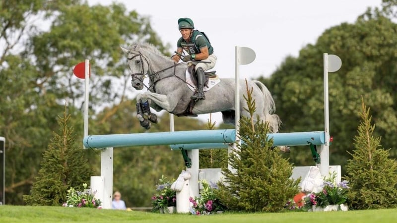 Austin O'Connor on Colorado Blue produced his best ever five-star dressage test on Friday to secure a runner-up position overall