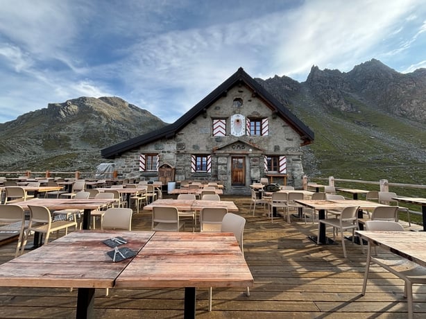 A mountain chalet