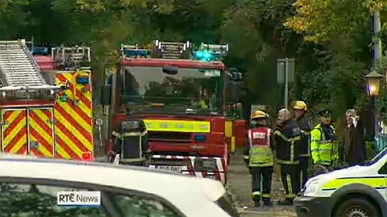 Fire at a halting site in Carrickmines, 2015
