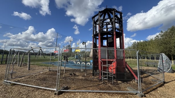 Damage at Sean Moore Park playground in Sandymount