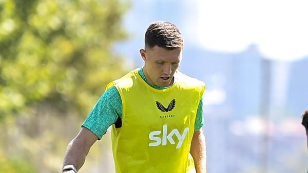 8 September 2025; Dara O'Shea during a Republic of Ireland training session at the AFF Technical Center Academy in Yerevan, Armenia. Photo by Stephen McCarthy/Sportsfile