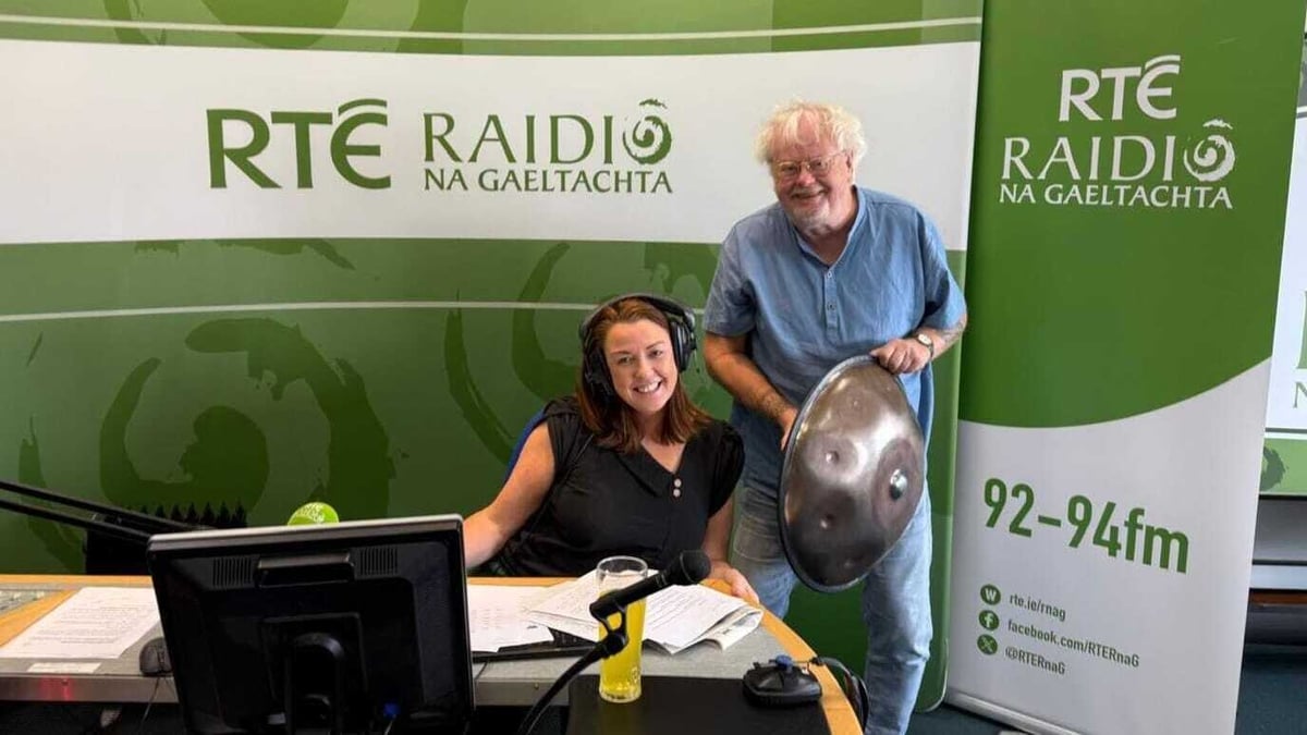 Harald Juengst ón Ghearmáin agus Reuben Ó Conluain.