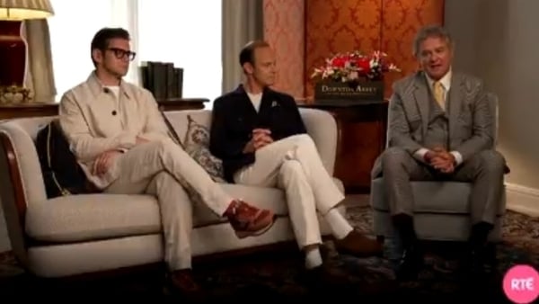 Allen Leech Harry Haden-Paton and Hugh Bonneville from Downton Abbey