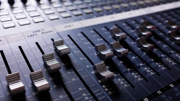 The equipment of a sound engineer