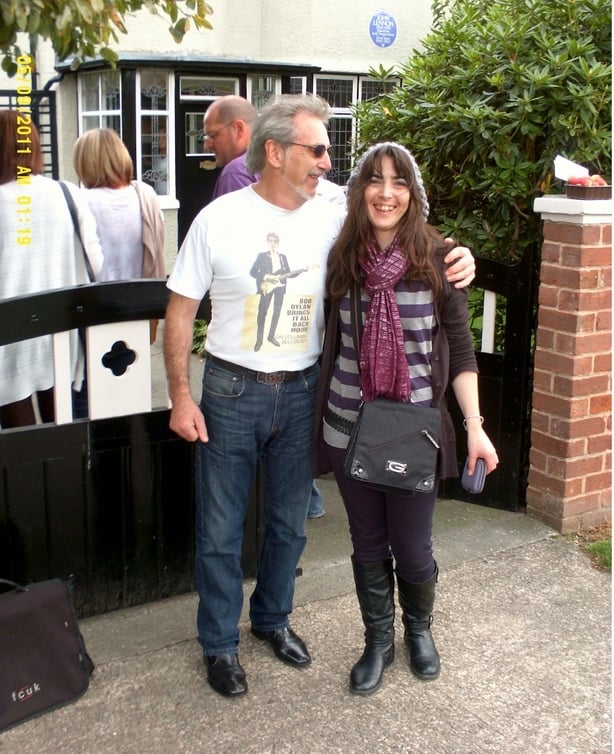 Historian Liz Gillis and her father