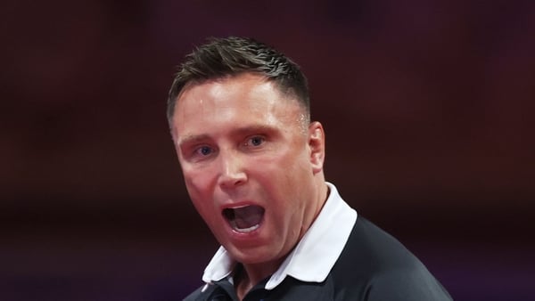 Gerwyn Price of Wales celebrates during the Quarter-Final match between Josh Rock of Northern Ireland and Gerwyn Price of Wales on day seven of the 2025 Betfred World Matchplay at Winter Gardens on July 25, 2025 in Blackpool, England.
