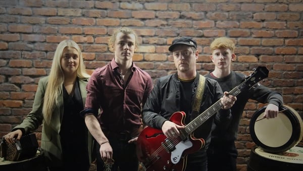 Landscape shot of irish band Bula Beag