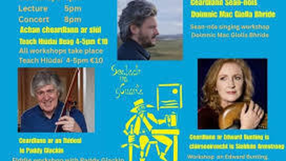 Ceol agus Comhrá le Doimnic Mac Giolla Bhríde.