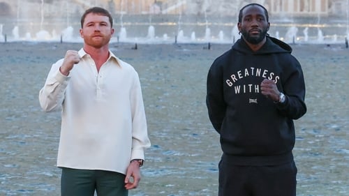 Saul 'Canelo' Alvarez and Terence 'Bud' Crawford in Las Vegas this week