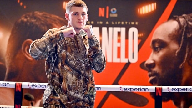 LAS VEGAS, NEVADA - SEPTEMBER 10: Callum Walsh attends Netflix's Canelo vs Crawford Open Workouts at Fontainebleau Las Vegas on September 10, 2025 in Las Vegas, Nevada. (Photo by David Becker/Getty Images for Netflix)