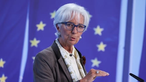 ECB President Christine Lagarde said today that euro zone inflation is 'where we want it to be'