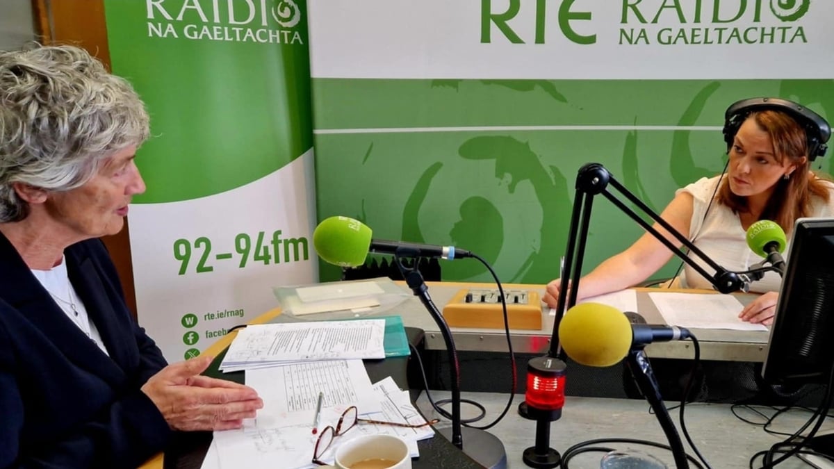 An Teachta Dála Catherine Connolly, iarrthóir neamhspleách i dtoghchán na hUachtaranachta.