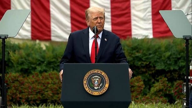 US President Donald Trump address at Pentagon