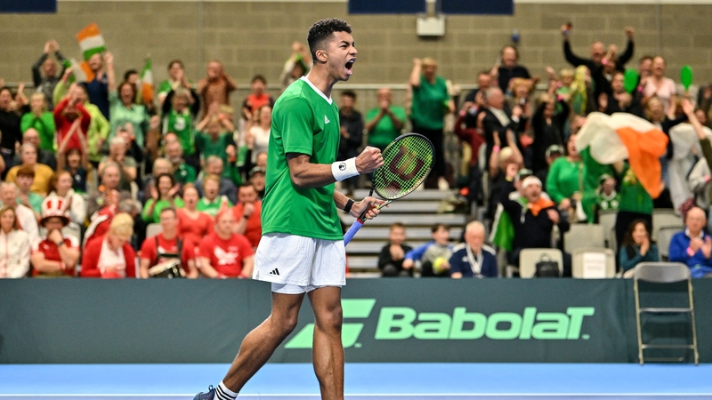Ireland's Michael Agwi played in front of a noisy Limerick crowd in 2024