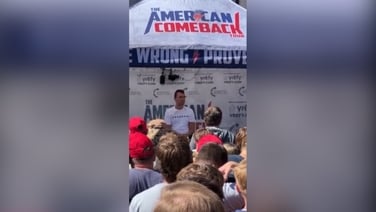 Eyewitness video of events surrounding shooting of Charlie Kirk