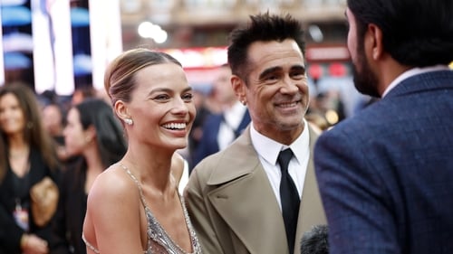 Colin Farrell and Margot Robbie attended the premiere of their new film A Big Bold Beautiful Journey in London on Thursday, 11 September