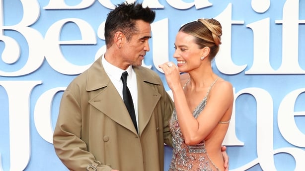 Colin Farrell and Margot Robbie at the premiere of their new film A Big Bold Beautiful Journey