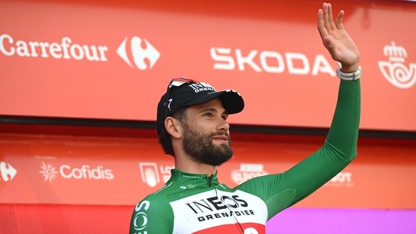 Filioppo Ganna after his time-trial success