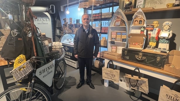 John Shine Manging Director of Killybegs Catch Ltd stands in his shop
