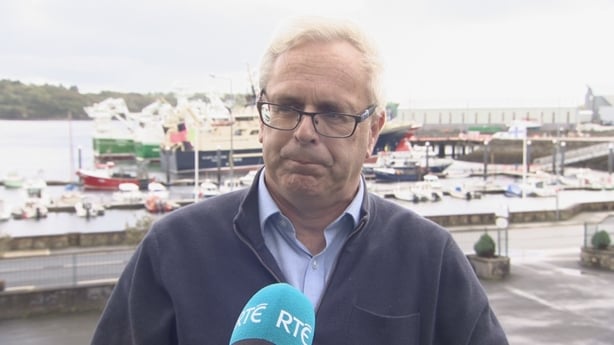 Dominic Rihan CEO of Killbegs Fishing Organisation speaking to RTÉ