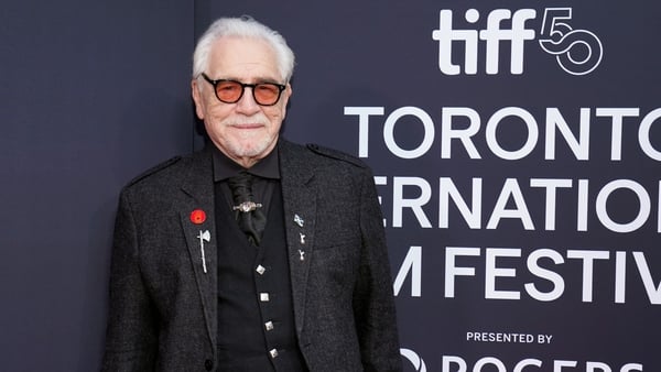 Brian Cox pictured smiling at the Toronto International Film Festival