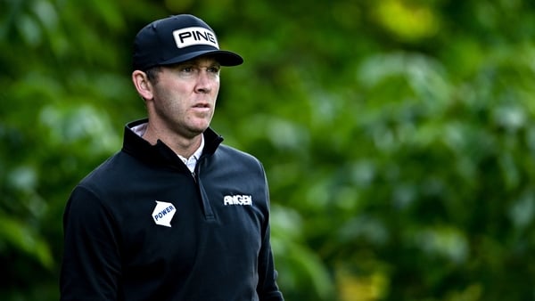 Seamus Power of Ireland on the 11th tee box during day two of the Amgen Irish Open Golf Championship 2025 at The K Club in Straffan, Kildare.